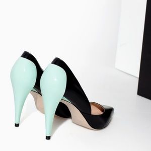Zara Combined High Heel Court Shoe